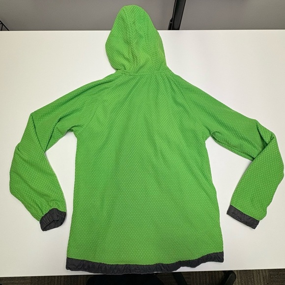 The North Face Boys Med Reversible Breezeway WindWall Jacket Grey Green Spring - Picture 3 of 9